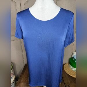 Quince Washable Silk Top Blue